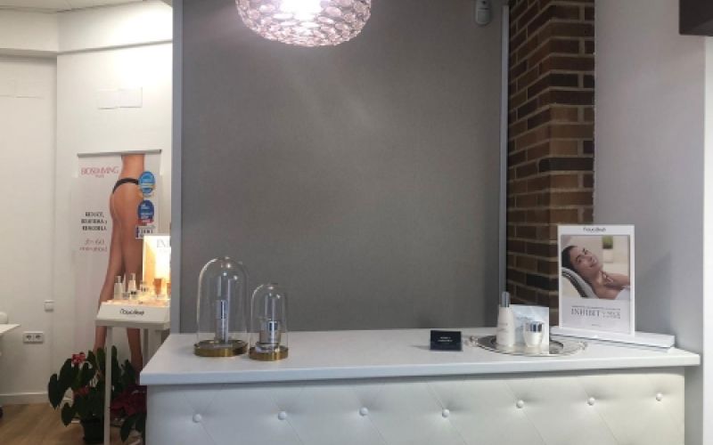 Recepción del centro de estética Recepción del centro de estética